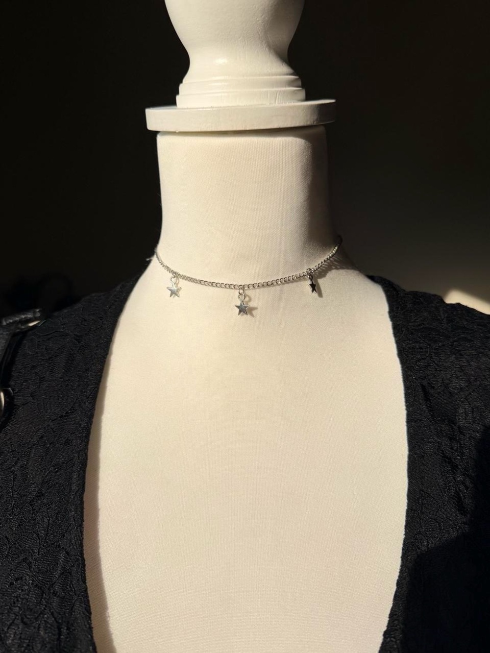 Silver Star Charm Choker Necklace - Women Jewelry